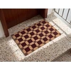 Beliani Durų kilimėlis VILLASIS smėlio/rudos spalvos 60 x 90 cm kokoso pluošto