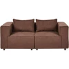 Beliani Dviejų vietų modulinė sofa AXEBO, ruda bouclé