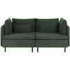 Beliani Dviejų vietų modulinė sofa EGERIS tamsiai žalias velvetas