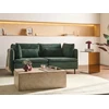Beliani Dviejų vietų modulinė sofa EGERIS tamsiai žalias velvetas