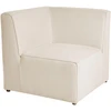 Beliani Dviejų vietų modulinė sofa LEMVIG, šviesiai smėlio spalvos velvetas