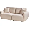 Beliani Dviejų vietų modulinė sofa MESNALI Bouclé, smėlio spalvos