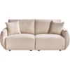 Beliani Dviejų vietų modulinė sofa MESNALI Bouclé, smėlio spalvos