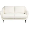 Beliani Dviejų vietų sofa EIBY, balta, šenilinė