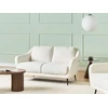 Beliani Dviejų vietų sofa EIBY, balta, šenilinė