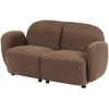 Beliani Dviejų vietų sofa JULE, ruda