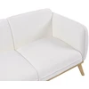 Beliani Dviejų vietų sofa LJUNG, balta boucle