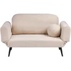 Beliani Dvivietė išskleidžiama sofa DOROTEA, Boucle, smėlio spalvos