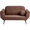 Beliani Dvivietė išskleidžiama sofa DOROTEA, Boucle, ruda