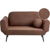 Beliani Dvivietė išskleidžiama sofa DOROTEA, Boucle, ruda