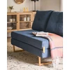 Beliani Dvivietė išskleidžiama sofa JERSLEV, mėlyna