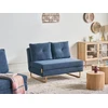 Beliani Dvivietė išskleidžiama sofa JERSLEV, mėlyna