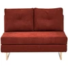 Beliani Dvivietė išskleidžiama sofa JERSLEV, raudona