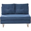 Beliani Dvivietė išskleidžiama sofa JERSLEV, mėlyna