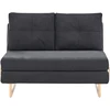 Beliani Dvivietė išskleidžiama sofa JERSLEV Juoda