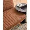 Beliani Dvivietė išskleidžiama sofa KALFAFEL, aukso ruda