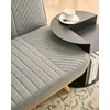 Beliani Dvivietė išskleidžiama sofa KALFAFEL, pilka