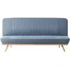 Beliani Dvivietė išskleidžiama sofa KALFAFEL, mėlyna