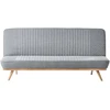 Beliani Dvivietė išskleidžiama sofa KALFAFEL, pilka