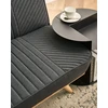 Beliani Dvivietė išskleidžiama sofa KALFAFEL, juoda