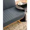 Beliani Dvivietė išskleidžiama sofa KALFAFEL, mėlyna
