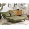 Beliani Dvivietė išskleidžiama sofa VESTFOLD, alyvuogių spalvos
