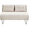 Beliani Dvivietė išskleidžiama sofa VESTFOLD šviesiai smėlio spalvos
