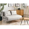 Beliani Dvivietė išskleidžiama sofa VESTFOLD šviesiai pilka