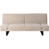 Beliani Dvivietė išskleidžiama sofa YORK, šenilas, šviesiai smėlio spalvos