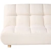 Beliani Dvivietė miegamoji sofa RISOR, „Bouclé“, balkšva