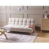 Beliani Dvivietė miegamoji sofa RISOR, „Bouclé“, balkšva