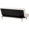 Beliani Dvivietė miegamoji sofa RISOR, „Bouclé“, balkšva