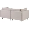 Beliani Dvivietė modulinė sofa EGERIS, smėlio spalvos