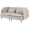 Beliani Dvivietė modulinė sofa EGERIS, smėlio spalvos