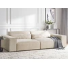 Beliani Dvivietė modulinė sofa HELLNAR, veliūrinė, šviesiai smėlinė