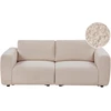 Beliani Dvivietė modulinė sofa KIVVIK Bouclé, smėlio spalvos