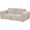 Beliani Dvivietė modulinė sofa KIVVIK Bouclé, smėlio spalvos