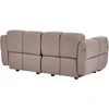 Beliani Dvivietė modulinė sofa „MAKSABERG“, smėlio pilkos spalvos
