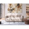 Beliani Dvivietė modulinė sofa MAKSABERG, smėlio spalvos