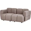 Beliani Dvivietė modulinė sofa „MAKSABERG“, smėlio pilkos spalvos