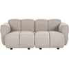 Beliani Dvivietė modulinė sofa MAKSABERG, smėlio spalvos