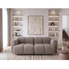 Beliani Dvivietė modulinė sofa „MAKSABERG“, smėlio pilkos spalvos