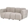 Beliani Dvivietė modulinė sofa MAKSABERG, smėlio spalvos
