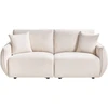 Beliani Dvivietė modulinė sofa MESNALI Boucle, kreminė balta
