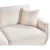 Beliani Dvivietė modulinė sofa MESNALI Boucle, kreminė balta