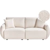 Beliani Dvivietė modulinė sofa MESNALI Boucle, kreminė balta