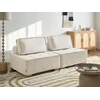 Beliani Dvivietė modulinė sofa TIBRO, balkšva