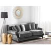 Beliani Dvivietė sofa EIKE aksominė pilka