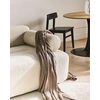 Beliani Dvivietė sofa ELVA Boucle, kreminė balta