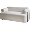 Beliani Dvivietė sofa ELVA, kreminė balta